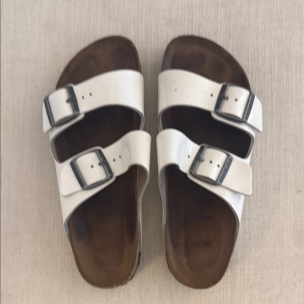 Birkenstock White Double Strap Sandals